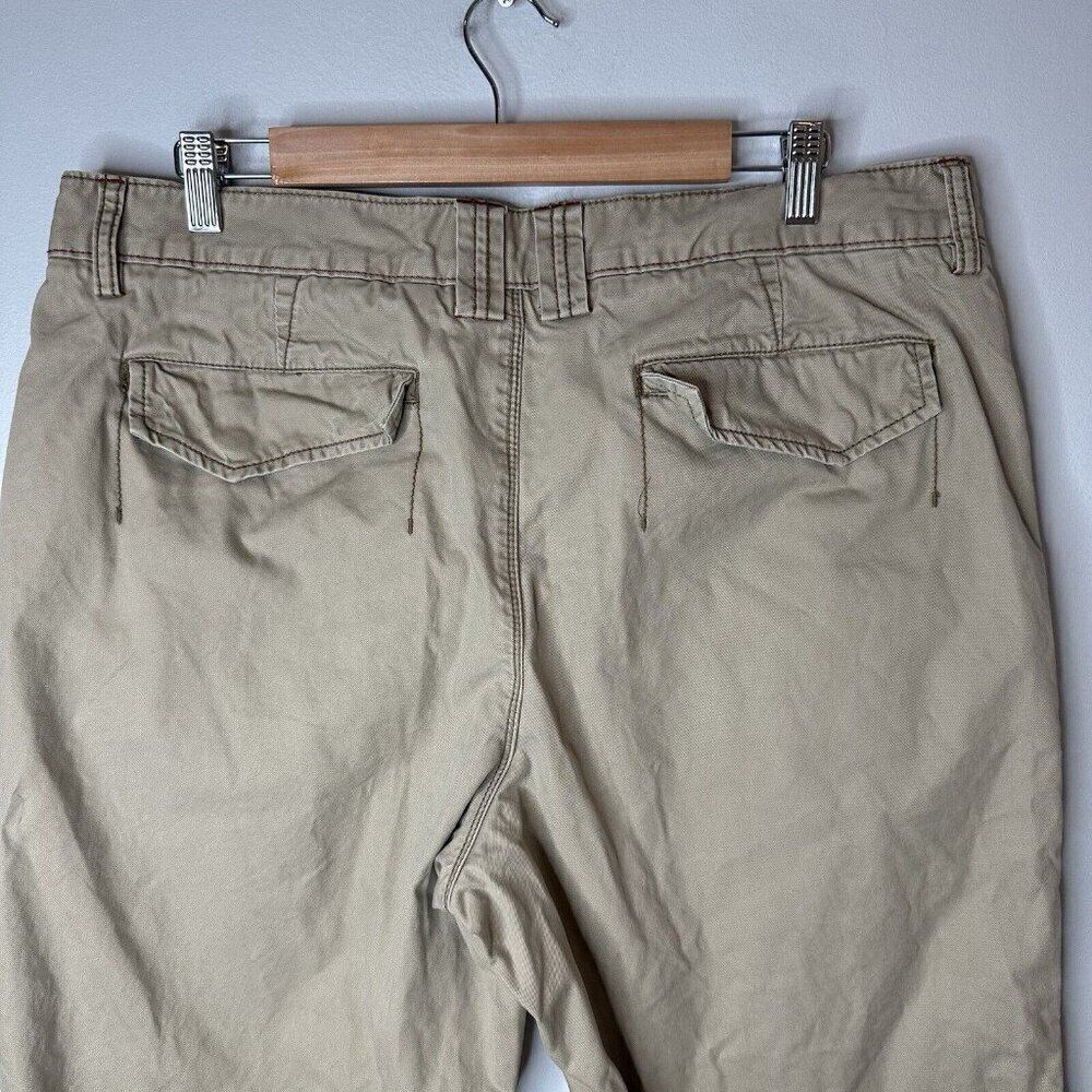 Tommy Bahama Pants Mens 38x30 (actual 38x27) Tan Chino Flat Front Slacks - Picture 7 of 12